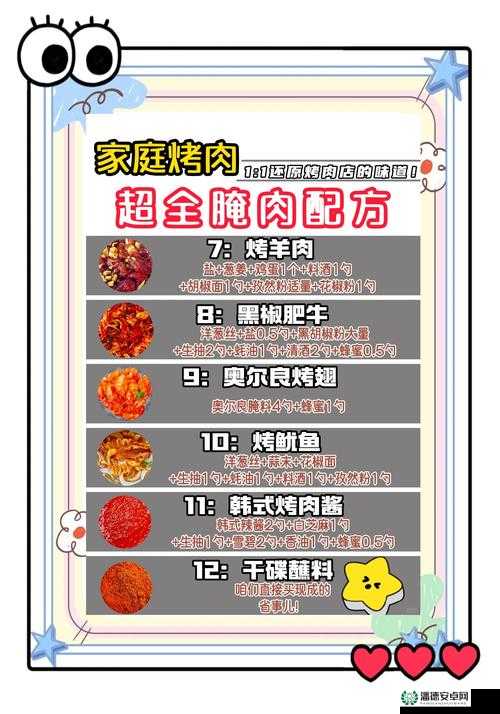 玛娜希斯回响中烧烤肉串食谱配方究竟有哪些隐藏美味？